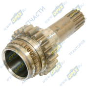 Вал ведущий привода ВОМ,L=220, z=22, шлиц 16, проходной